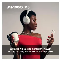 Słuchawki bezprzewodowe Sony WH-1000XM6 ANC Nauszne Bluetooth 5.3 Różowy