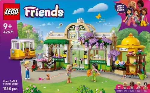 LEGO Klocki Friends 42671 Zielona kawiarnia i kwiaciarnia