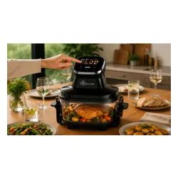 Air Fryer Frytkownica beztłuszczowa EXTRALINK Home Glass SJ-400G 4l ze szklanym pojemnikiem
