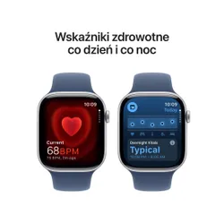Apple Watch 10 GPS 42mm koperta z aluminium (srebrny) + pasek sportowy rozmiar S/M (denim) (CPO)
