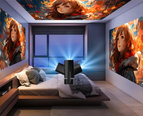 Projektor BLOW Cinema SOUND HD Ready Wi-Fi Bluetooth Android TV Przenośny z Etui