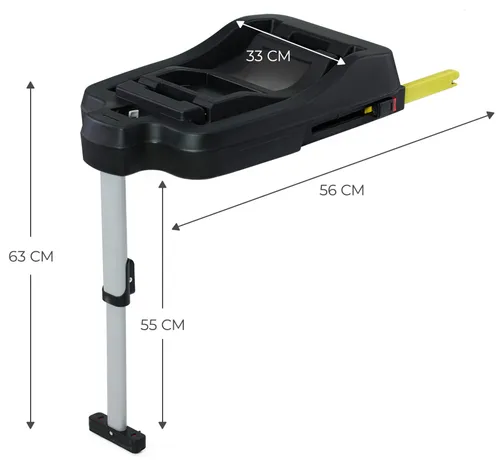 Автокресло KinderKraft база для автолюльки Mink Fx, 0-13 kg, czarny
