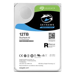 Seagate SkyHawk AI CMR Sunucu Diski 12 TB 3.5 " SATA III (6 Gbps) (ST12000VE0008)