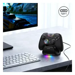 Pad EasySMX X05Pro do Nintendo Switch, PC Bezprzewodowy Czarny + Stacja dokująca