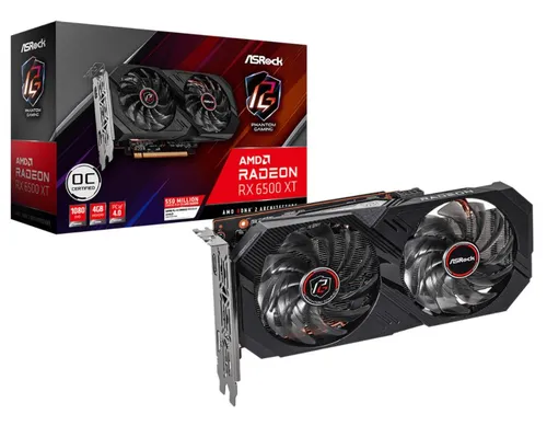 Karta graficzna ASrock Radeon RX 6500 XT Phantom Gaming D OC 4GB GDDR6 64bit