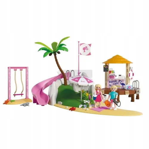 PLAYMOBIL x BARBIE 72121 Kawiarnia na plaży, zestaw dla dzieci +4 lata