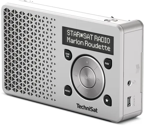 Radioodbiornik TechniSat DigitRadio 1 Radio FM DAB+ Srebrny