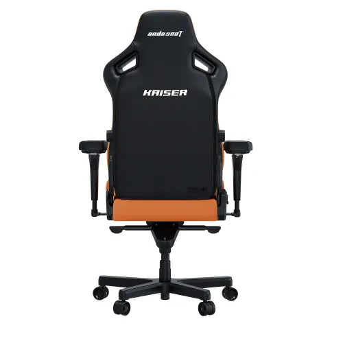 Fotel Anda Seat Kaiser 4 XL Gamingowy do 200kg Skóra Eco Pomarańczowy