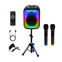 Power Audio Musicmate MM-SC1000 PartyPowerX 400W Bluetooth Radio FM Czarny