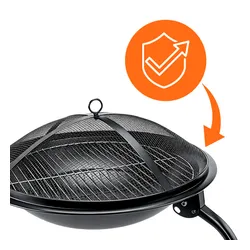 Grill węglowy VELACO VL07-BLACK Czarny