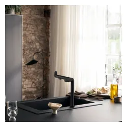 Bateria HANSGROHE Aqittura M91 76802670 z filtrem Czarny mat