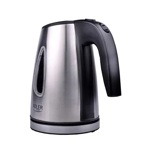 ADLER Electric Kettle 1 l srebrny - czajnik elektryczny bezprzewodowy stalowy