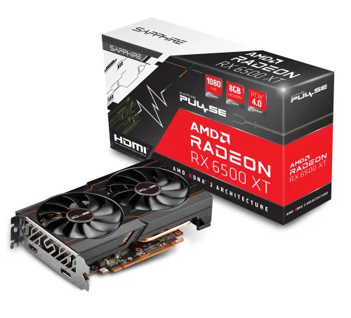 Karta graficzna Sapphire technology PULSE Radeon RX 6500 XT 8GB GDDR6 64bit FSR