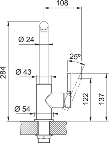 Bateria FRANKE Lina L 115.0728.478 Onyx