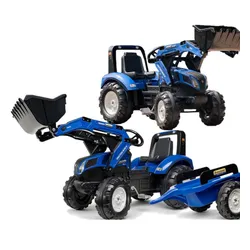 Falk Traktor Na Pedały New Holland T8 Z Łyżką I Przyczepą 3-7 Lat