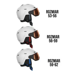 Kask narciarski z wbudowaną szybą SALOMON PIONEER LT VISOR RTL - Rozmiar - L