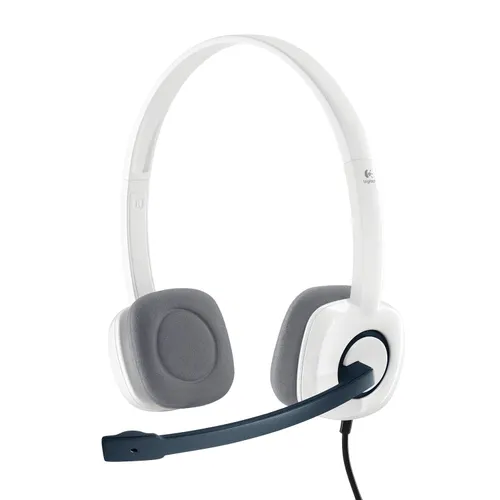 Słuchawki przewodowe z mikrofonem Logitech Stereo Headset H150 Nauszne Biały