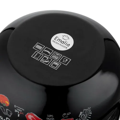 Garnek emaliowany z pokrywką EMALIA POLSKA PLESZEW LASAGNA 3 l