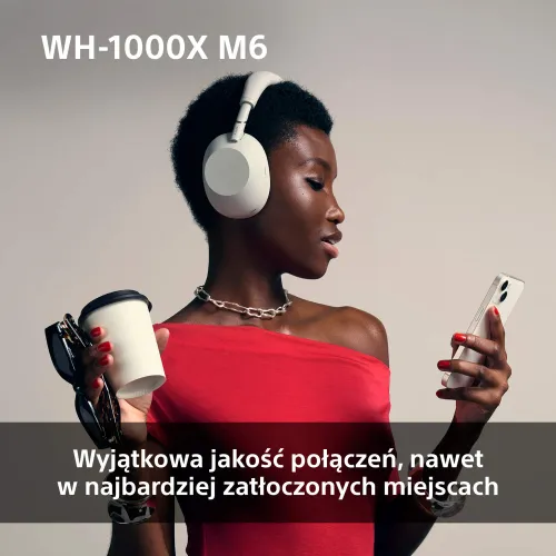 Słuchawki bezprzewodowe Sony WH-1000XM6 ANC Nauszne Bluetooth 5.3 Różowy
