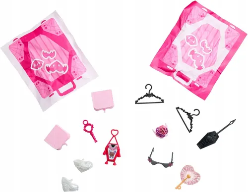 LALKA MONSTER HIGH STRASZYSEKRETY S7 Draculaura wakacje zestaw z walizką