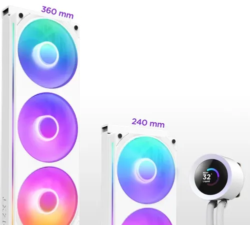 Chłodzenie wodne NZXT Kraken Plus 360 RGB Biały