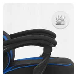 Fotel CABRO C502 Czarno-Niebieski