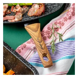 NAVA Nature 28 x 28 cm czarna - patelnia grillowa aluminiowa