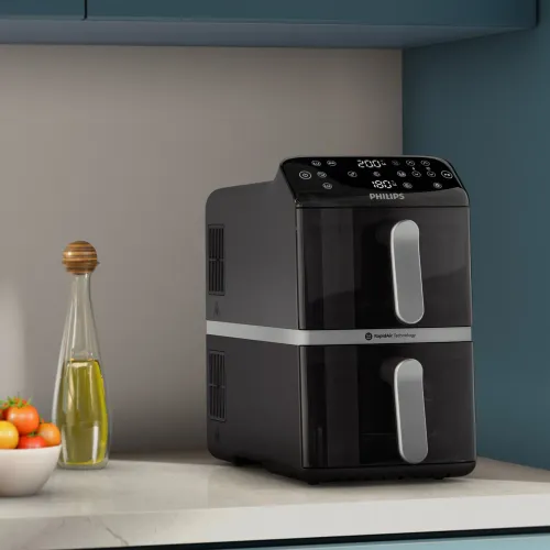 Air fryer Philips Ovi Dual Basket NA461/00 2750W 10l Aplikacja mobilna