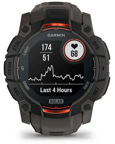 Smartwatch GARMIN Instinct 3 50mm Solar Czarny