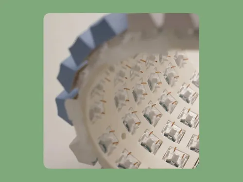 Klawiatura ROYAL KLUDGE R65 RGB Chartreuse Switch Czarno-brązowy