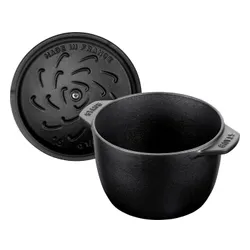 Mały garnek okrągły STAUB LA COCOTTE 16 cm Czarny