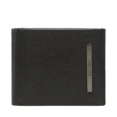 Большой мужской кошелек Calvin Klein Modern Metal Bifold 5cc с монетой K50K510612 BAX