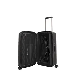 Walizka średnia poszerzana Travelite Roomer Trunk - black