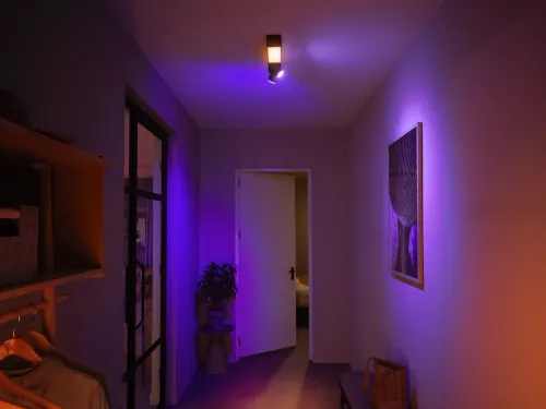 Oświetlenie punktowe Philips Hue White and Color Ambiance Centris 2 Czarny