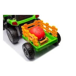 Traktorek Na Akumulator Dla Dziecka Bbh-030 Z Przyczepką Pilot Światła LED