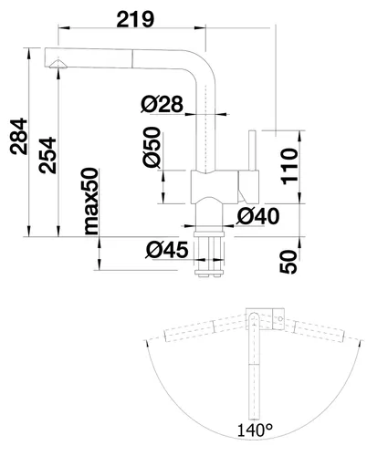 Bateria BLANCO Linus-S 526684 Satynowe złoto