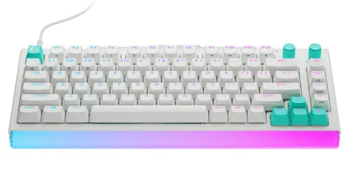 Klawiatura gamingowa Logitech G512 X 75 przewodowa magnetyczno-mechaniczna podświetlana biała