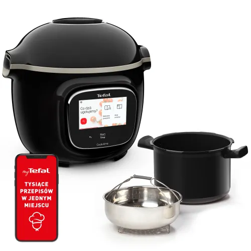 Multicooker Tefal Cook4me Touch Wi-Fi CY9128 1600W 6l Kosz do gotowania na parze + XA6078