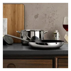 EVA TRIO Stainless Steel Heat Control 28 cm - patelnia nieprzywierająca