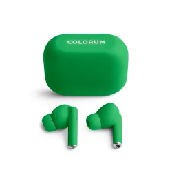 Słuchawki bezprzewodowe Colorum CTWS-02 Greea Dokanałowe Bluetooth 5.3 Zielony
