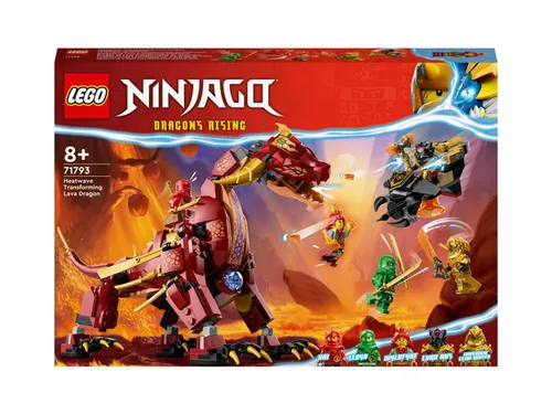 LEGO Ninjago 71793 lav ejderhası ateş dalgasına dönüşüyor