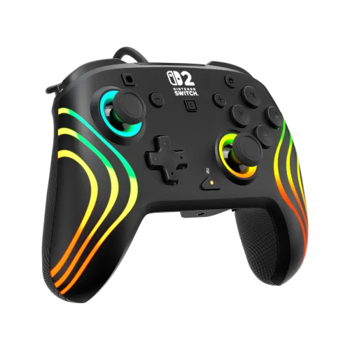 Pad Turtle Beach Afterglow Wave Wired RGB Gaming Controller do Nintendo Switch 2 Przewodowy Czarny