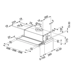 Okap Franke Telescopic FTC 532L WH Biały