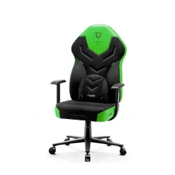 Fotel Diablo Chairs X-Gamer 2.0 Normal Size Gamingowy do 150kg Skóra ECO Tkanina Green emerald