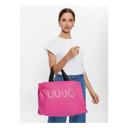 Сумка Liu Jo L Tote Canvas Logo S 2A3113 T0300 Lampone Light 72627