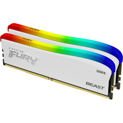 Pamięć RAM Kingston FURY Beast RGB Special Edition 16GB (2 x 8GB) 3200 CL16 (biały)