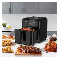 Air Fryer Frytkownica beztłuszczowa TURBOTRONIC TT-AF190 Czarny 6l 8 automatycznych programów