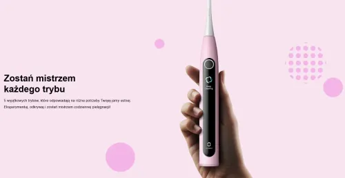 Szczoteczka soniczna OCLEAN X Kids S Różowy + etui