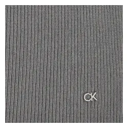 Eșarfă tricotată Calvin Klein Re-Lock 30x180 K60K611128 Mid Grey Heather P4A