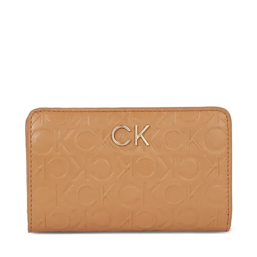 Женский кошелек Calvin Klein Re - Lock Bifold Fr Wallet Emb K60k611318 Brown Sugar GA5